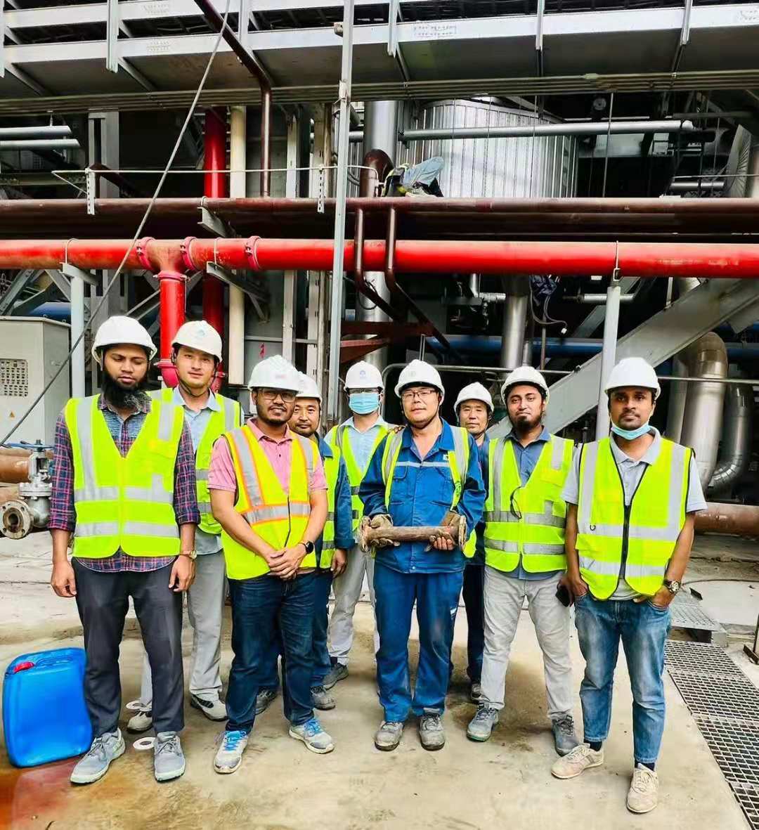 bwin必赢官方网站在孟加拉洗濯的由向导人揭牌的艾萨拉姆电厂，发电啦！